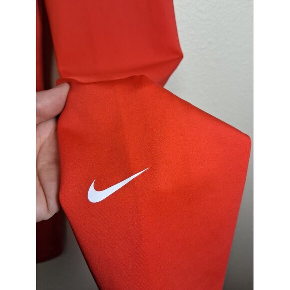 Nike Dri-Fit Leggings Yoga Gym Athletic Workout Neon Orange Women's Size Medium - Picture 2 of 5